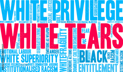 White Tears Word cloud on a white background. 