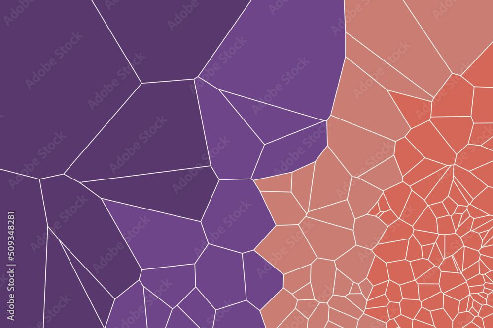 Abstract diagonal flat broken gradient geometric Voronoi diagram background. Modern simple flat design. Polygonal mosaic pattern illustration Abstract diagonal flat broken gradient geometric Voronoi diagram background. Modern simple flat design. Polygonal mosaic pattern illustration