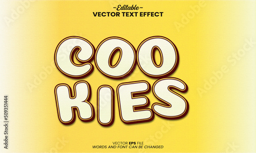Cookies style cookies text effects