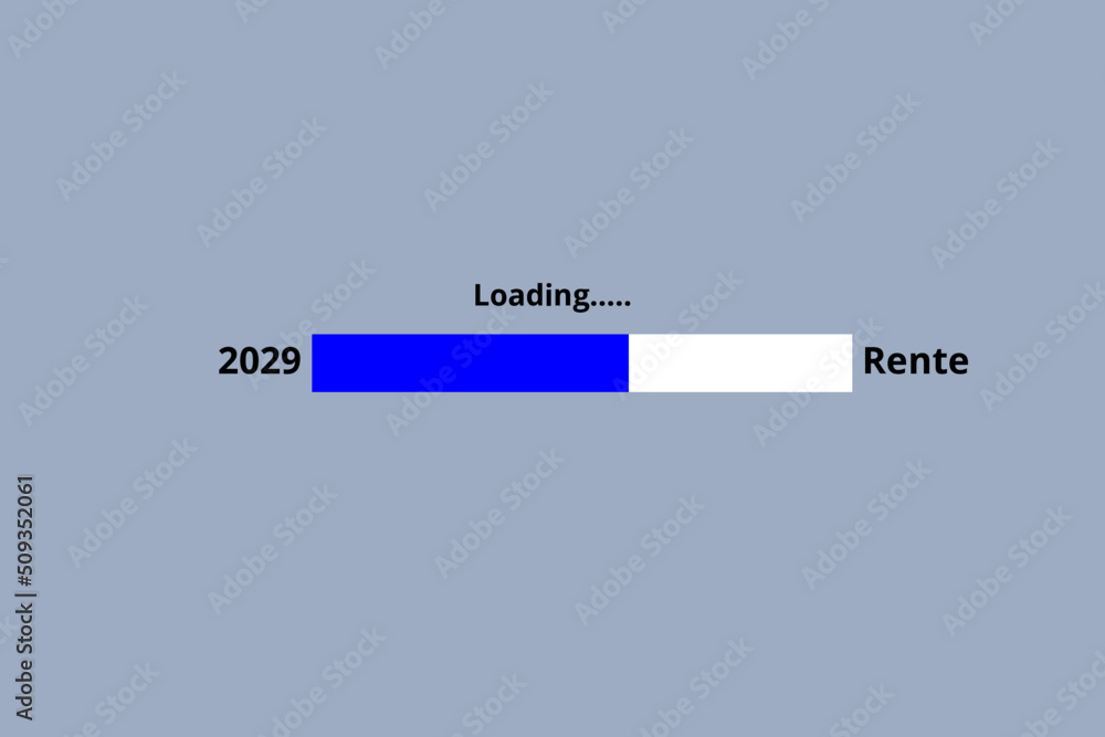 Fototapeta premium Loading Rente - grau blau - 2029