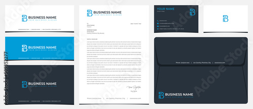 BFL logo with stationery, business cards and social media banner designs