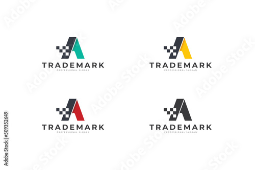 A Letter Vector Monogram Logo Concept Design 