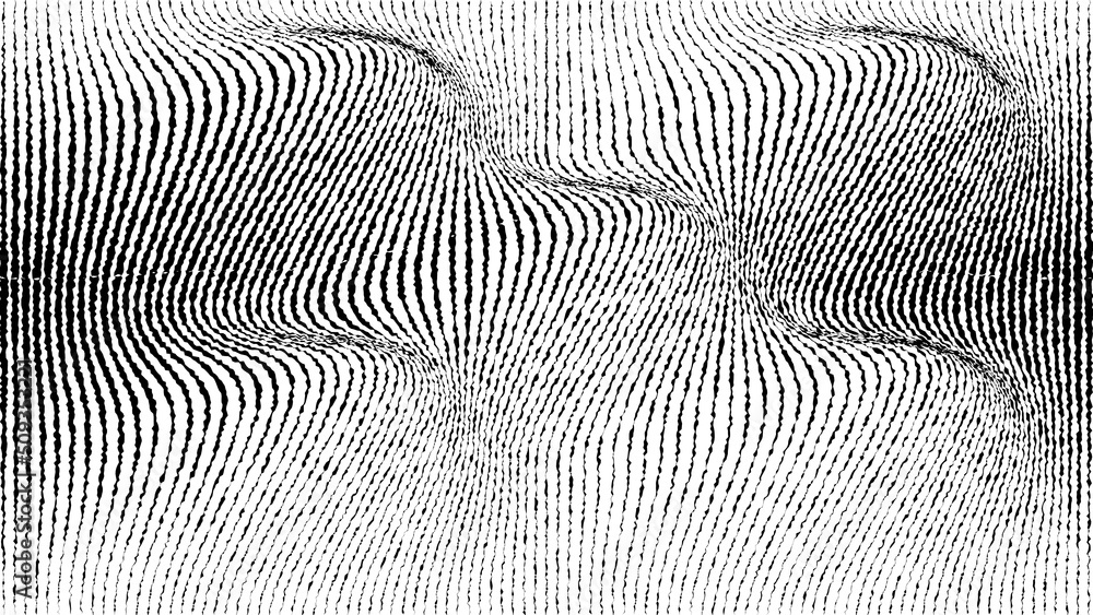 Glitch effect . Distorted speed lines .Abstract flow lines background ...