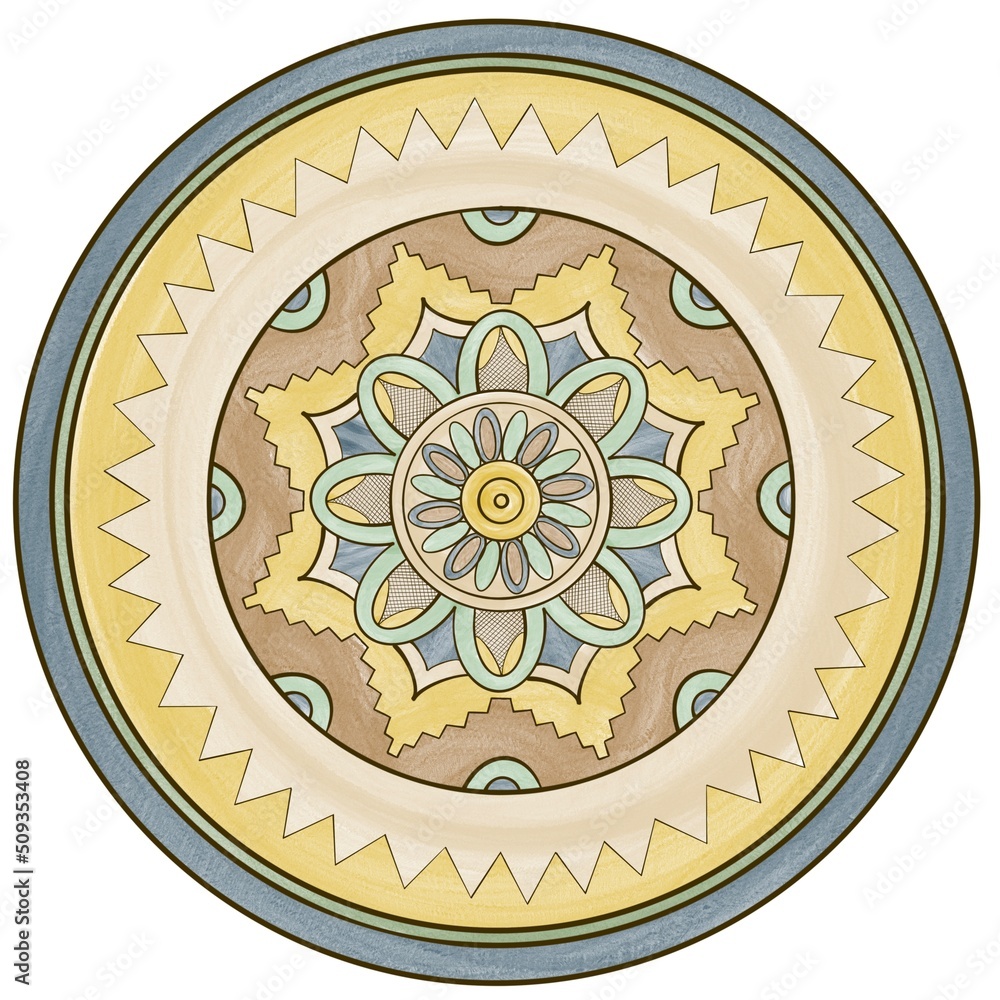 Ukrainian round ornament