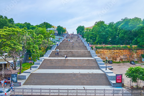 Potemkin Stairs in Odessa, Ukraine photo