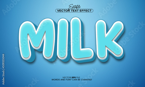 Creamy milk text effect