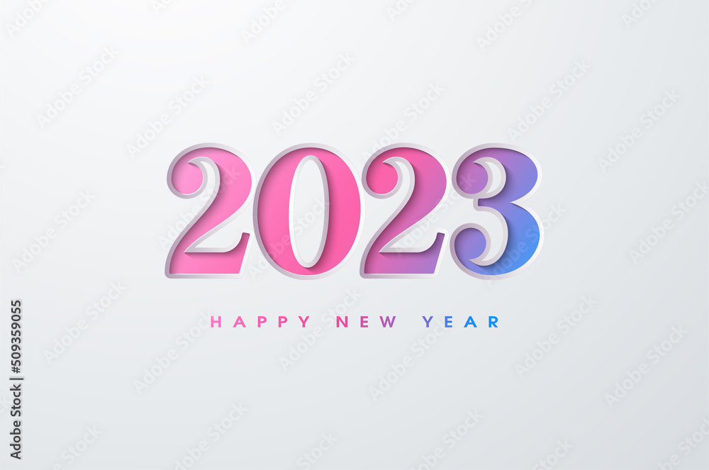 2023 Happy New Year Background Illustration