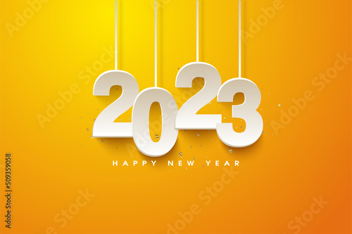 2023 Happy New Year Background Illustration photo