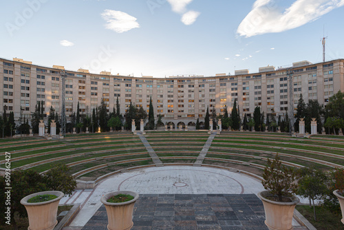 Amphitheater in Parque de l'Aigüera in Benidorm, Alicante, Spain