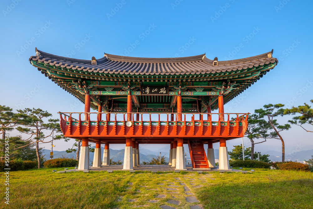 Chimsan Pavilion on mountain Chimsan in Daegu Chimsan Pavilion on mountain Chimsan in Daegu