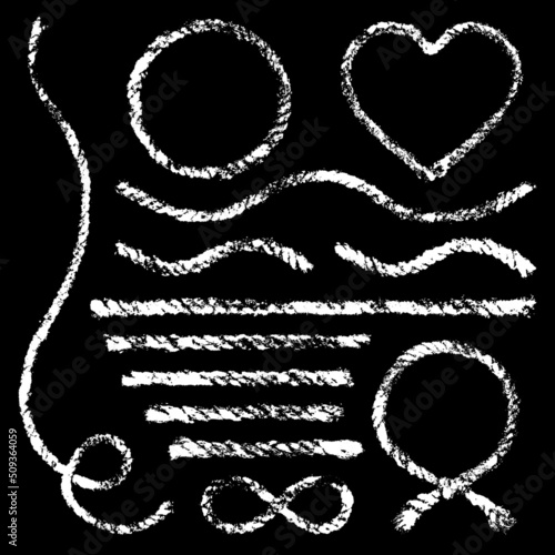 Set Weiße Taue Stempel