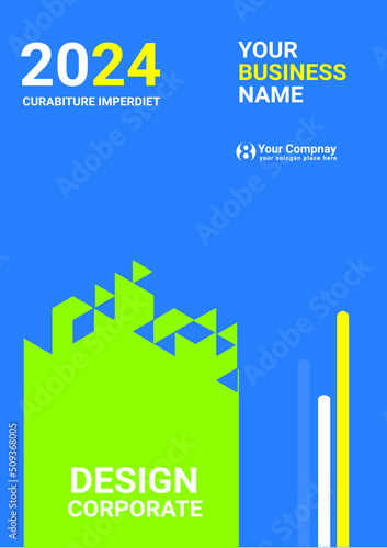 Corporate book cover design template