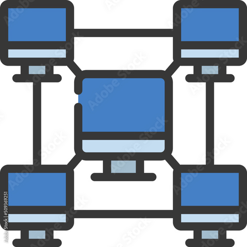 Cluster Computing Icon