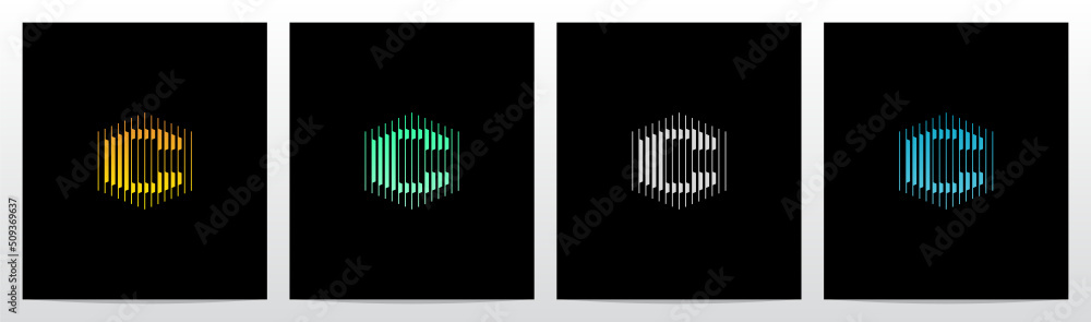 Lines Thick And Thin Hexagon Letter Logo Design C Lines Thick And Thin Hexagon Letter Logo Design C