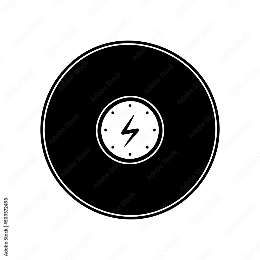 Vector doodle vinyl record. Music vinyl disk.Isolated on white backround. Vector doodle vinyl record. Music vinyl disk.Isolated on white backround.