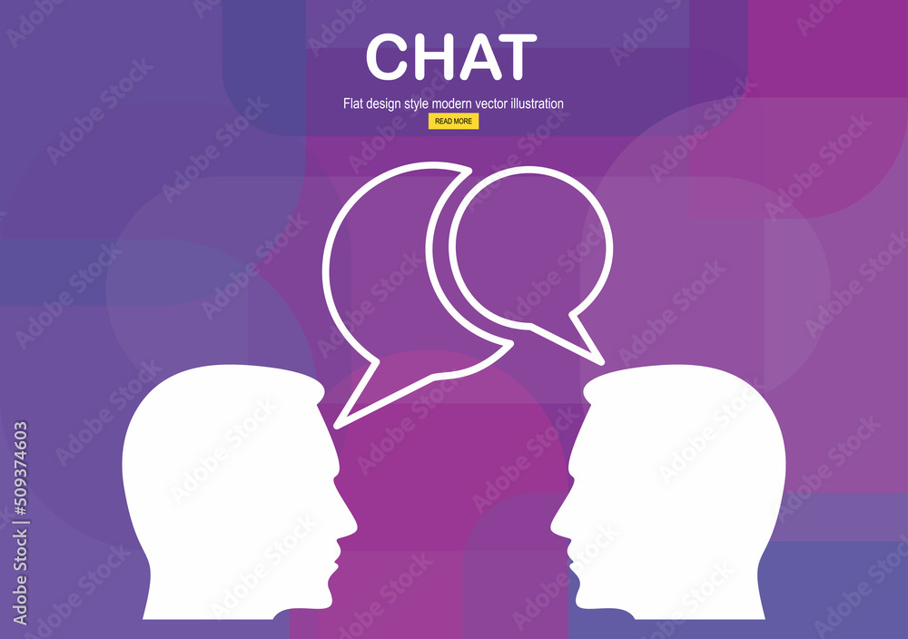 Chat vector icon.vector illustration design