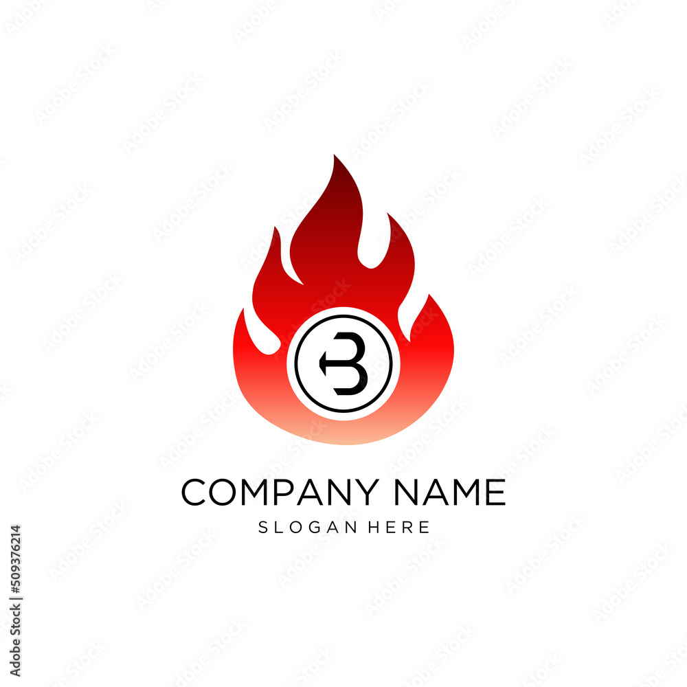 Initial Letter B logo design with fire flame shape,design concept,creative symbol,icon business or corporate. Initial Letter B logo design with fire flame shape,design concept,creative symbol,icon business or corporate.