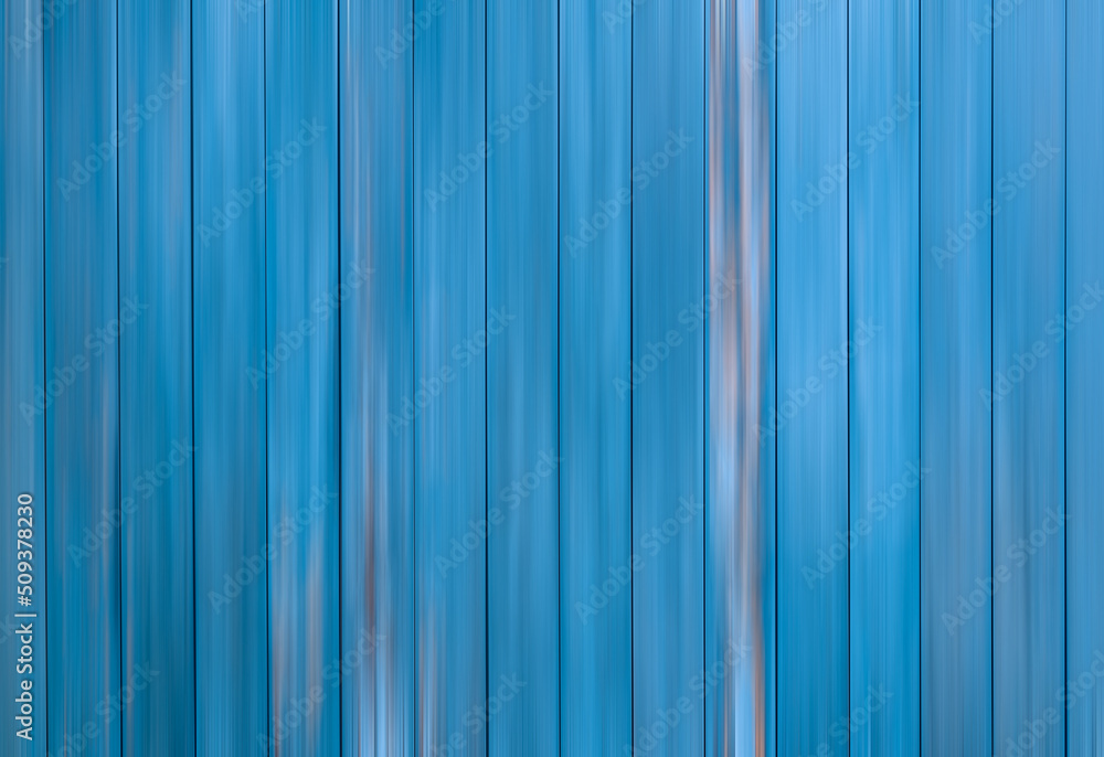 Obraz premium Abstract background blur vertical old blue wooden plank wall.
