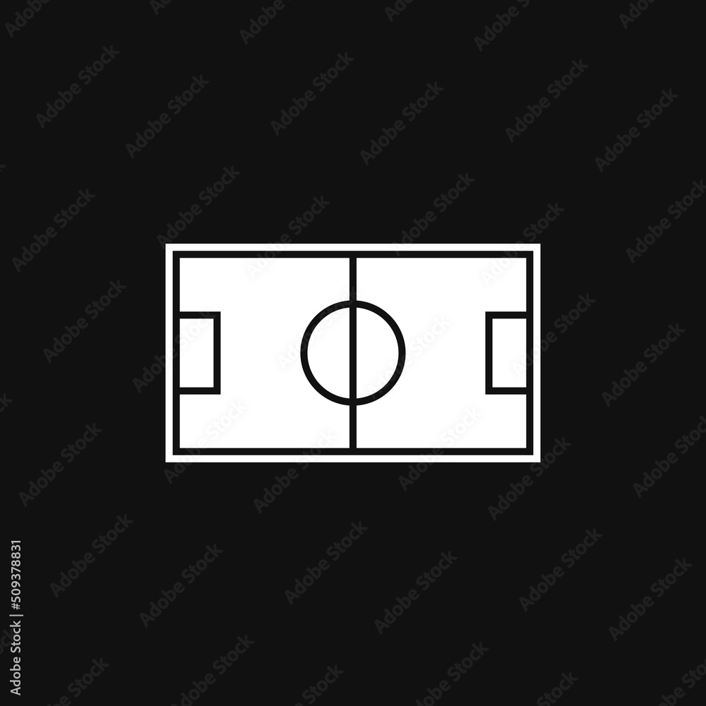 Football stadium icon on grey background Football stadium icon on grey background
