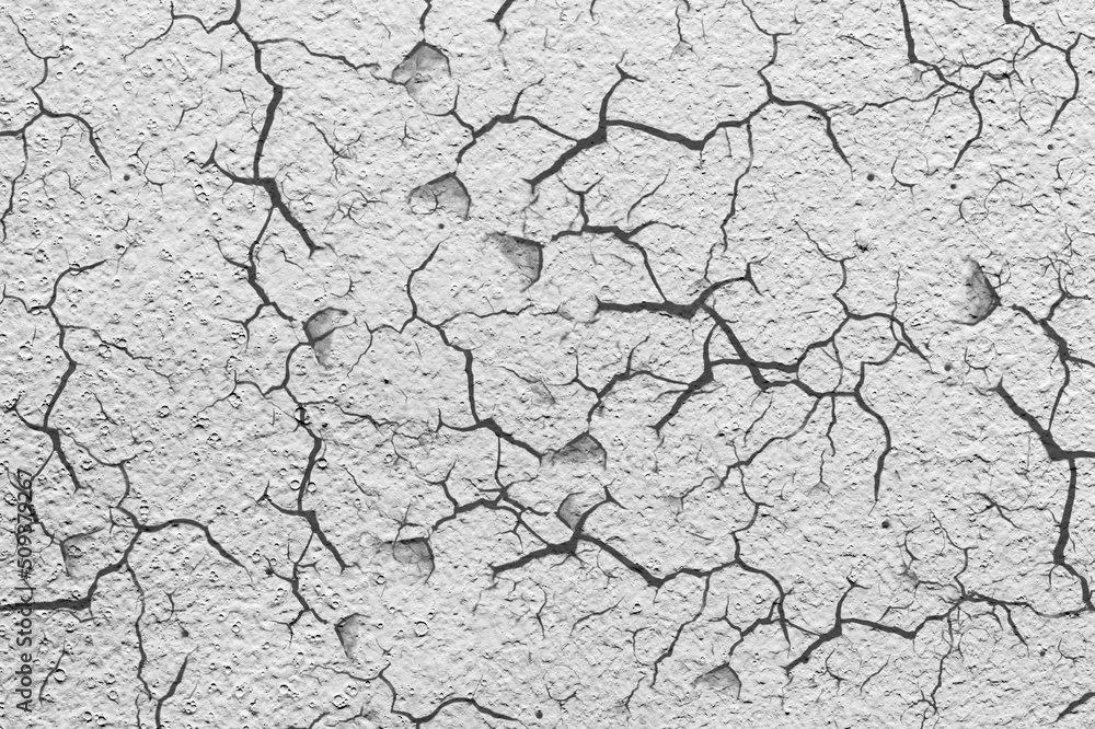 Texture crack building facade wall covered. Crack with flappy peeling edges. Texture crack building facade wall covered. Crack with flappy peeling edges.