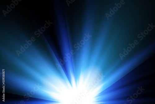 Glow light effect with white and blue sparks shining with special light. White glowing light. Starlight from rays. The sun is illuminated. Bright beautiful star. Sun light. EPS10.