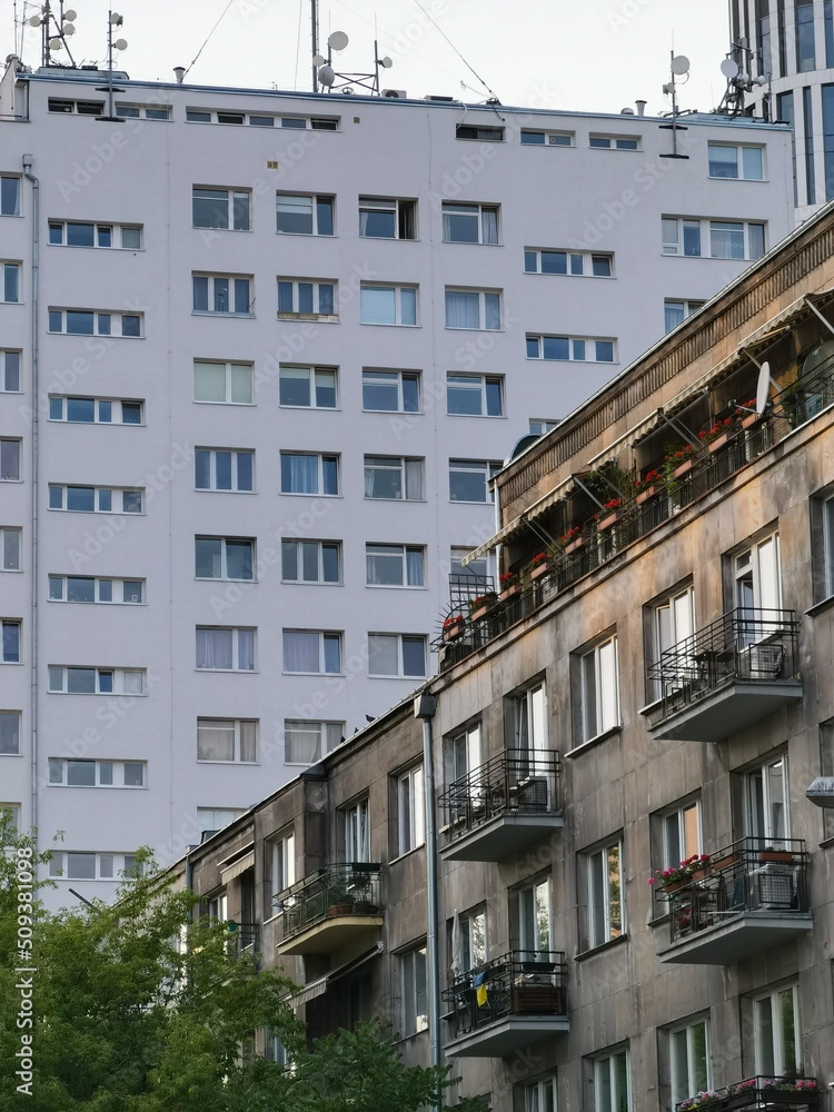 buildings in Warsaw, Poland
