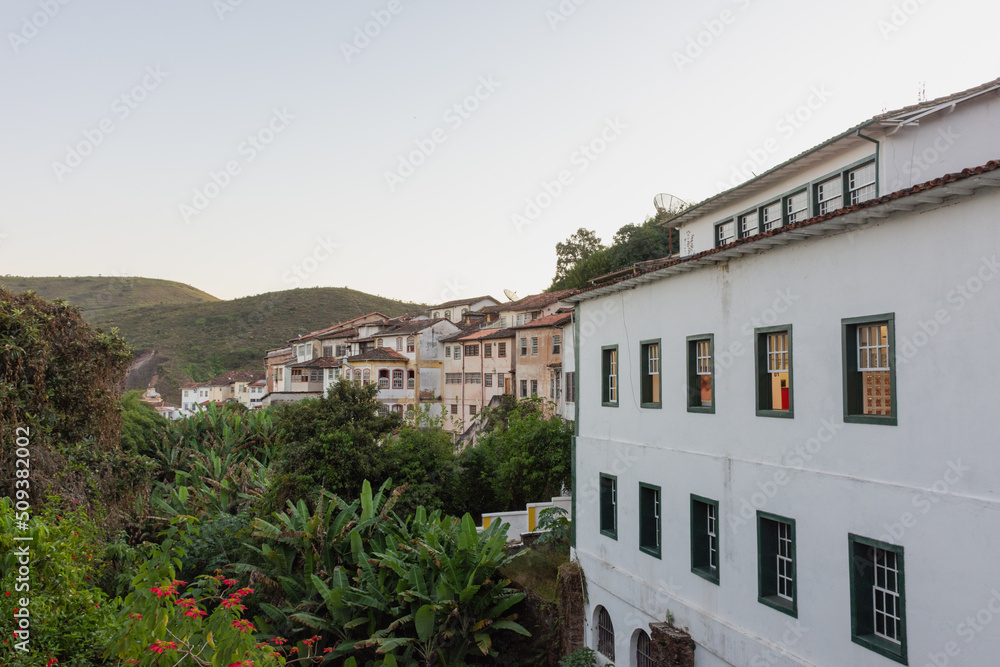 Obraz premium Vista lateral de janelas