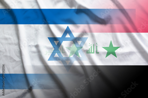 Wallpaper Mural Israel and Iraq national flag transborder contract IRQ ISR Torontodigital.ca