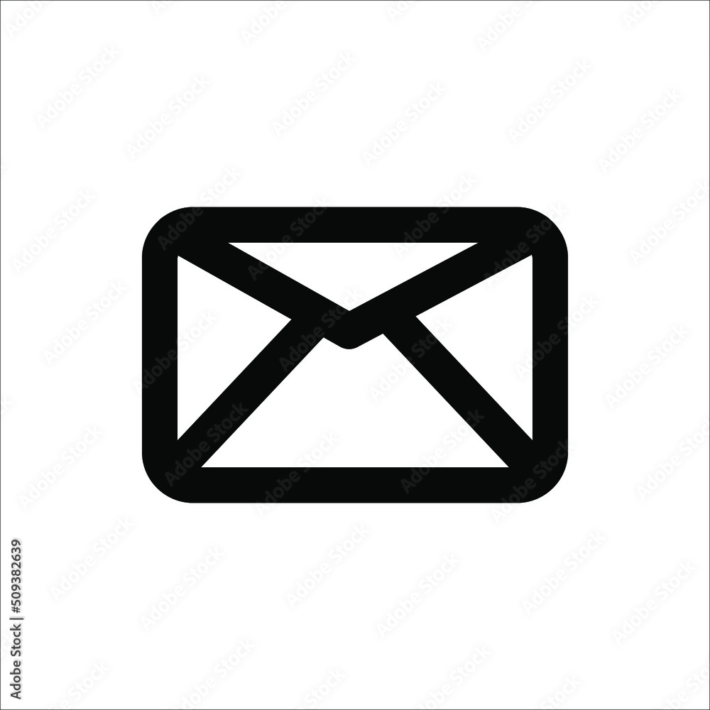 Envelope Icon vector on white background Envelope Icon vector on white background
