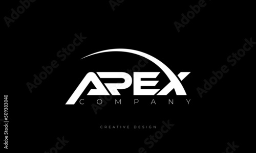 Apex letter branding logo concept photo