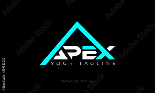 Apex triangle mountain branding logo photo