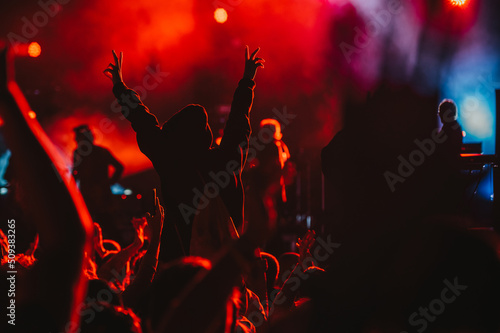 Concert crowd on a music concert