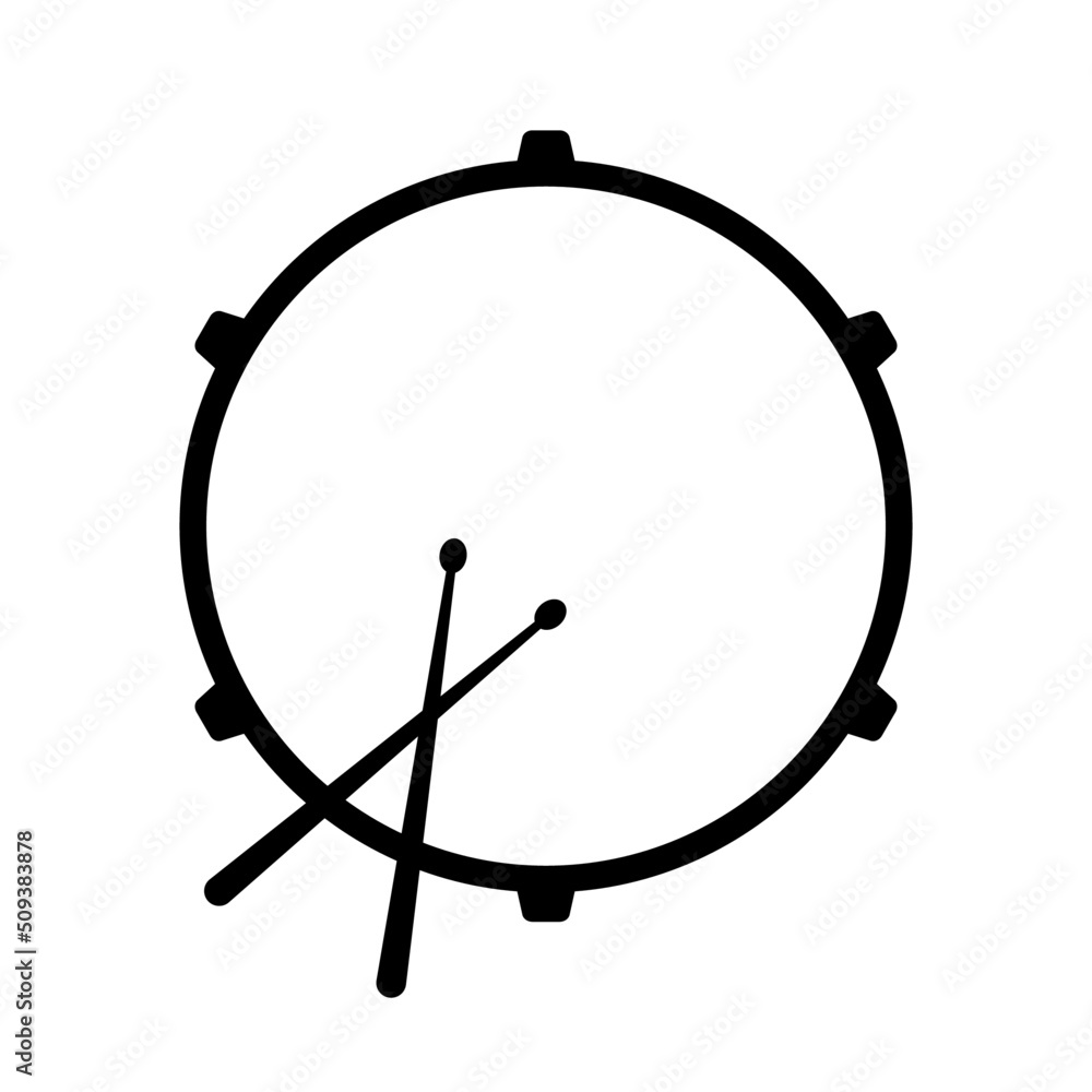 Фотография bass drum icon vector illustration