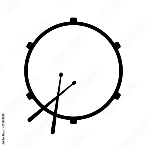 bass drum icon vector illustration