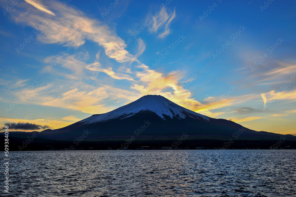 夕景の富士 夕景の富士