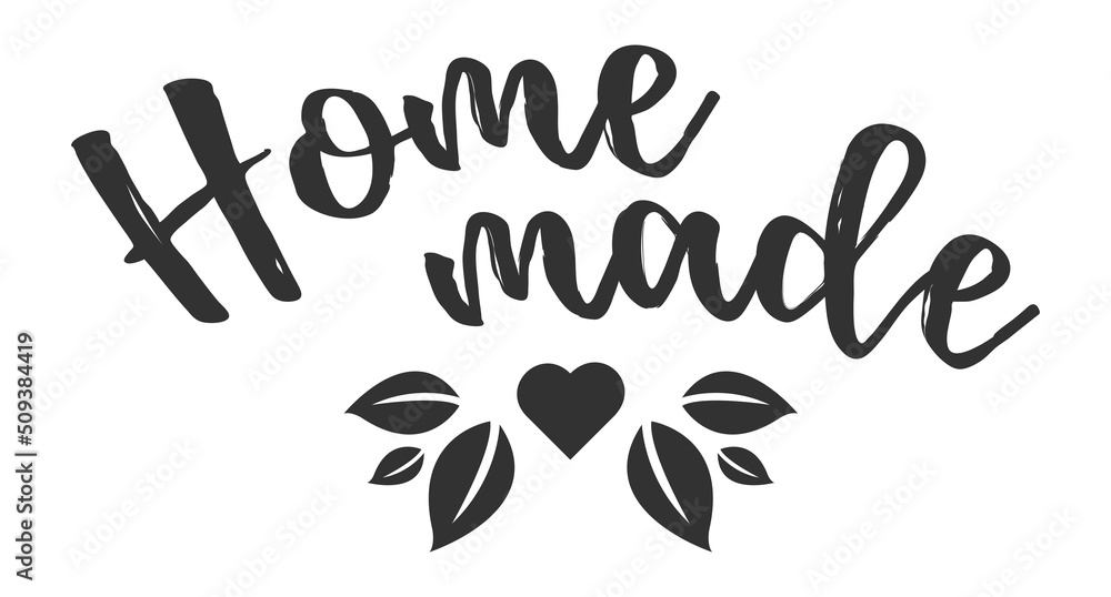 Home made stamp with house and plant illustration
Home made stamp with house and plant illustration