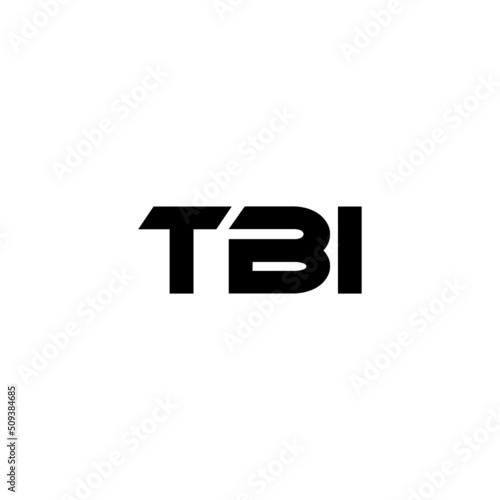 TBI letter logo design with white background in illustrator, vector logo modern alphabet font overlap style. calligraphy designs for logo, Poster, Invitation, etc.