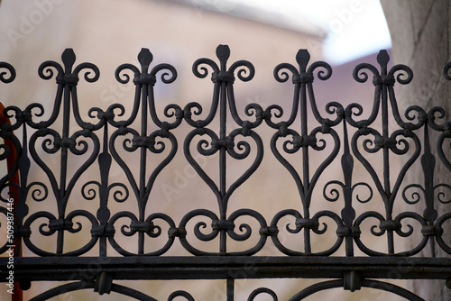 wrought iron fence with wrought iron