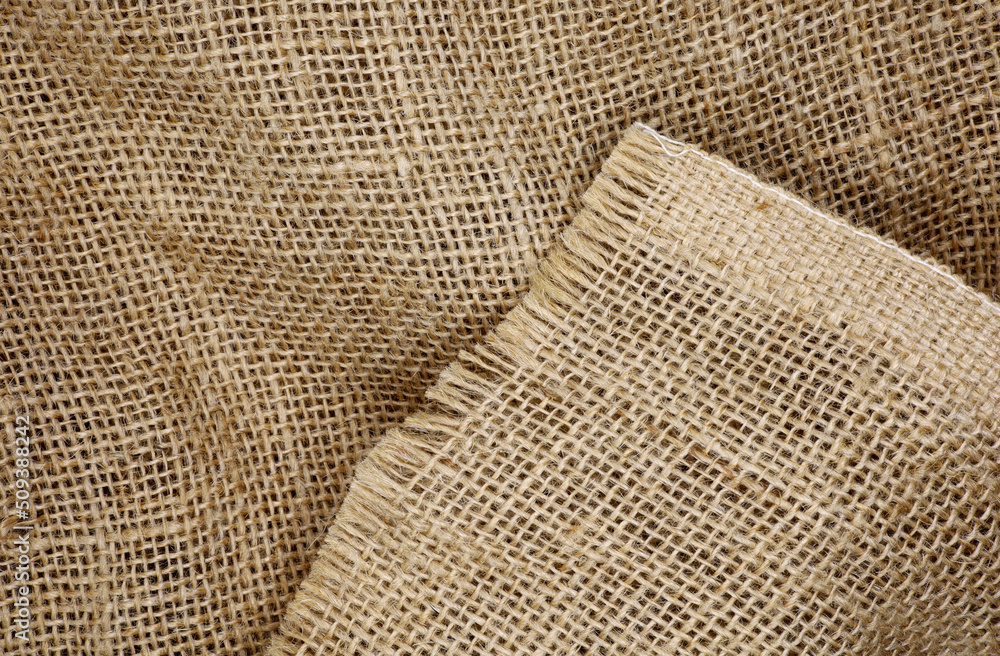 top view texture of burlap sack top view texture of burlap sack