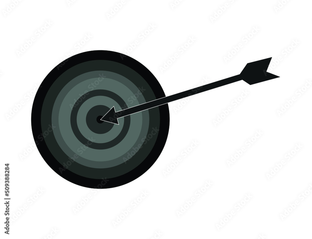 target arrow icon. on white background target arrow icon. on white background