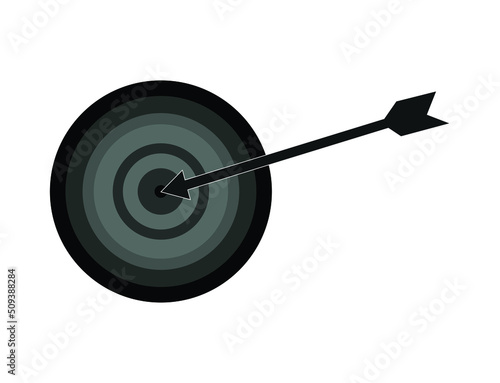 target arrow icon. on white background
