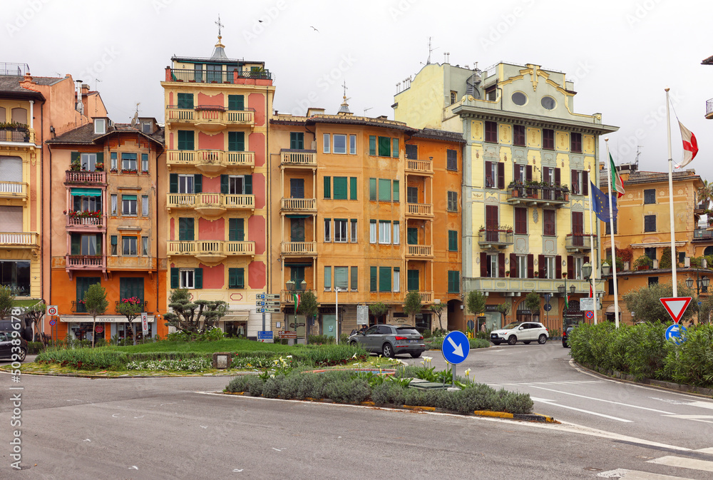 Architecture of Santa Margherita Ligure - popular touristic destination in Italy	
