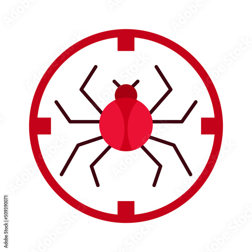 Antivirus software icon. Vector illustration