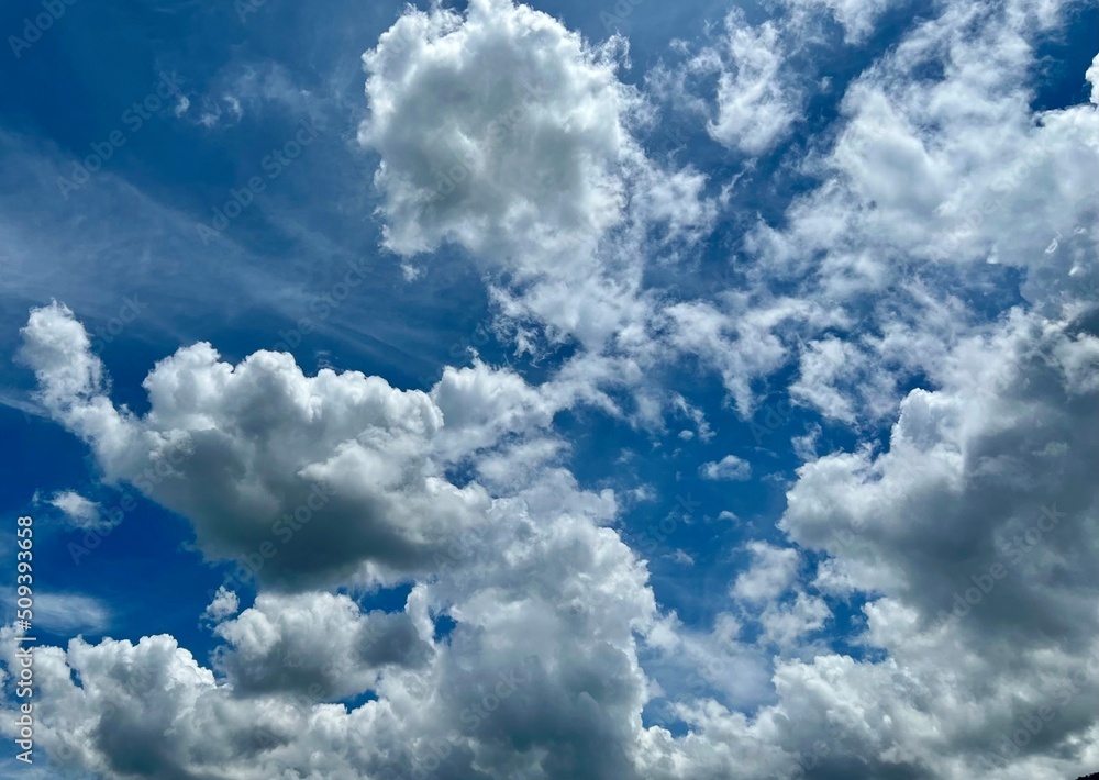 Fototapeta premium The blue sky with cloudy, cloudy day