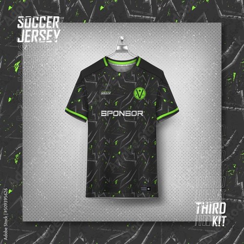 Soccer jersey design for sublimation, sport t shirt design