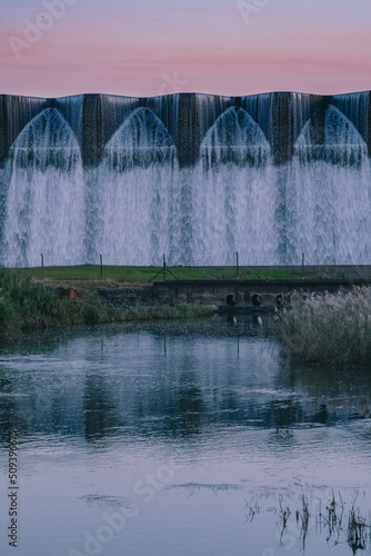 Reflections infront of the dam wall