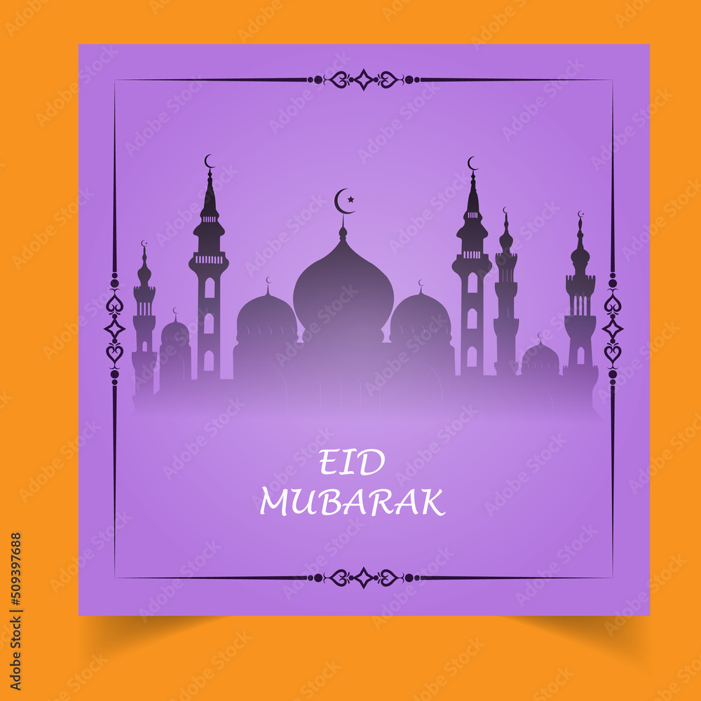 Eid Mubarak vector, Ramadan wishing. Arabic Islamic background. Ramadan Kareem. Eid Mubarak.