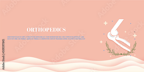 The vintage concept for medical orthopedics of elbow and joint injury. The concept for the hospital.