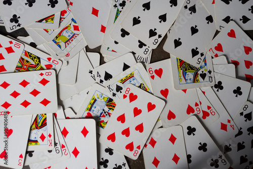 Background of playing cards