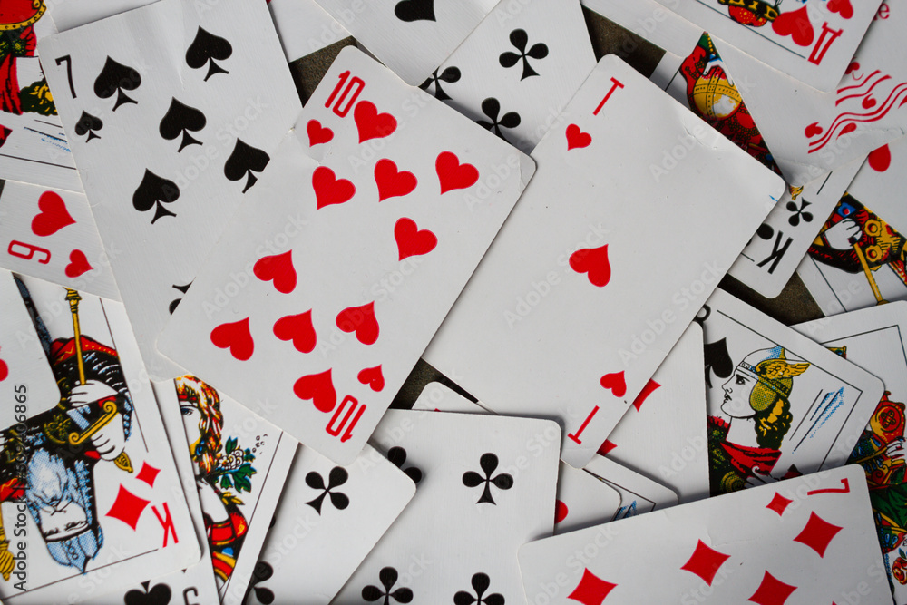 Background of playing cards Background of playing cards